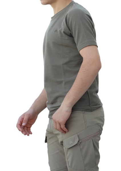 Bisiklet Yaka Kısa Kollu Taktik/outdoor Tişört