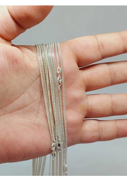 925 Ayar Gümüş Ince Kolye Zinciri (52886)