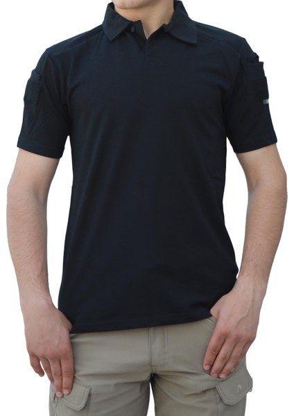 Polo Yaka Kısa Kollu Taktik Tişört