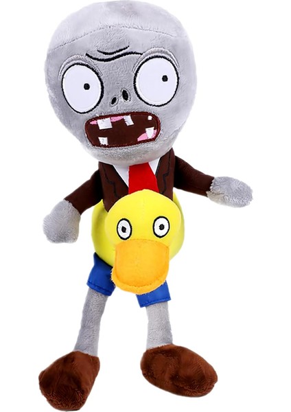 Ithal Kumaş Plants Vs. Zombies Pvz Serisi Sesli Karakter Figür Peluş Oyuncak Ducky Tube Zombie 28 cm