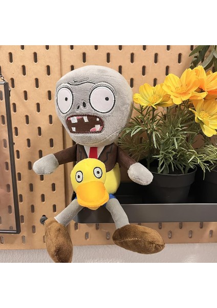 Ithal Kumaş Plants Vs. Zombies Pvz Serisi Sesli Karakter Figür Peluş Oyuncak Ducky Tube Zombie 28 cm