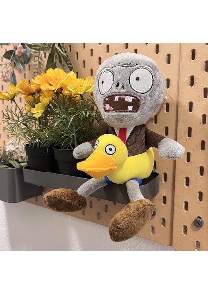 Ithal Kumaş Plants Vs. Zombies Pvz Serisi Sesli Karakter Figür Peluş Oyuncak Ducky Tube Zombie 28 cm