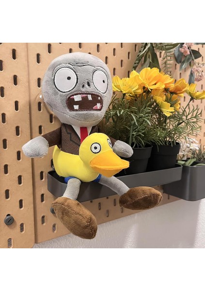 Ithal Kumaş Plants Vs. Zombies Pvz Serisi Sesli Karakter Figür Peluş Oyuncak Ducky Tube Zombie 28 cm