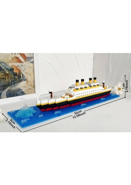 Titanic 3D LEGO Buldıng Blocks 620 Parça 12+ Yaş Puzzle Tekne Gemi Hediye