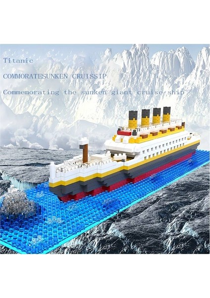 Titanic 3D LEGO Buldıng Blocks 620 Parça 12+ Yaş Puzzle Tekne Gemi Hediye