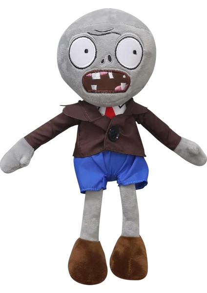 Ithal Kumaş Plants Vs. Zombies Pvz Serisi Sesli Karakter Figür Peluş Oyuncak Linxin Zombie 28 Cm.