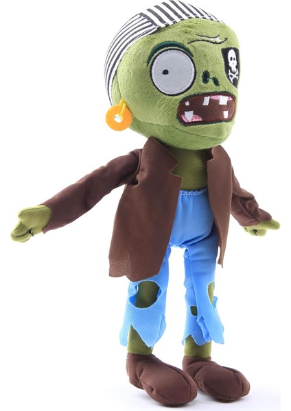 Ithal Kumaş Plants Vs. Zombies Pvz Serisi Sesli Karakter Figür Peluş Oyuncak Pirate Zombie 28 Cm.