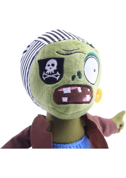 Ithal Kumaş Plants Vs. Zombies Pvz Serisi Sesli Karakter Figür Peluş Oyuncak Pirate Zombie 28 Cm.