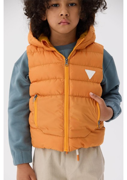 Erkek Çocuk Oranj Yelek modelleri