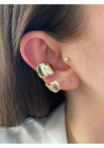 Iri Halka Altın Kaplama Kadın Earcuff Kıkırdak Küpe indirimleri