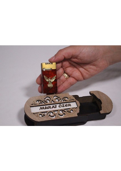 Çakmak Kişiye Özel Isim Yazılı ve Mdf Tasarım Kutulu NO:150 fırsatları