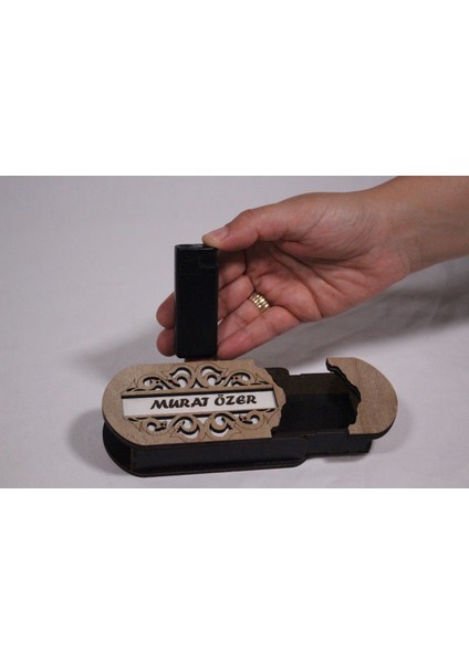 Çakmak Kişiye Özel Isim Yazılı ve Mdf Tasarım Kutulu NO:149 fırsatları