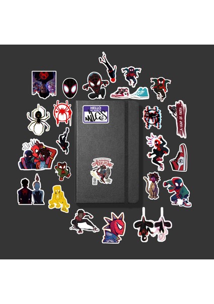 Miles Morales Spider-Man Sticker Paketi / Bullet Journal Defter Çıkartma Ajanda Laptop Etiket