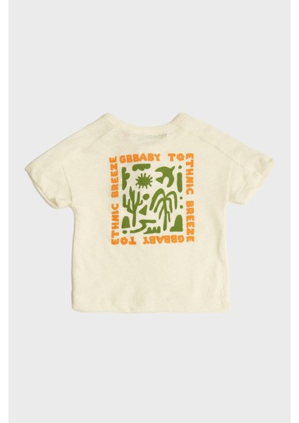Bg Store Erkek Bebek Ekru T-Shirt