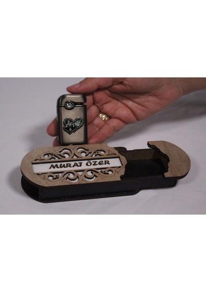 Çakmak Kişiye Özel Isim Yazılı ve Mdf Tasarım Kutulu NO:136 fırsatları