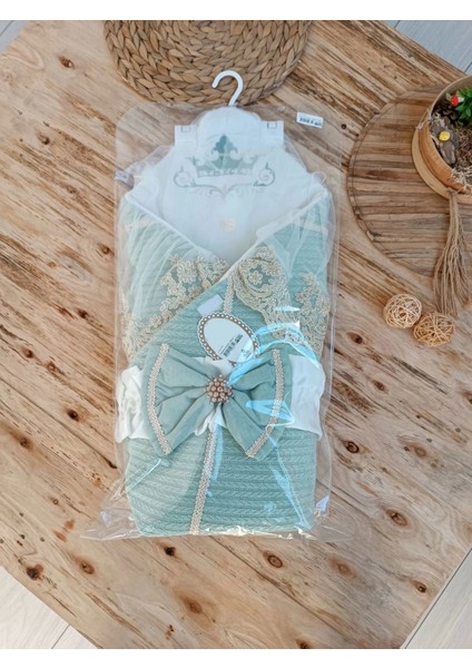 Yenidoğan Tericotton Örgülü Trilüx Bebek Battaniyesi Kundak indirimleri