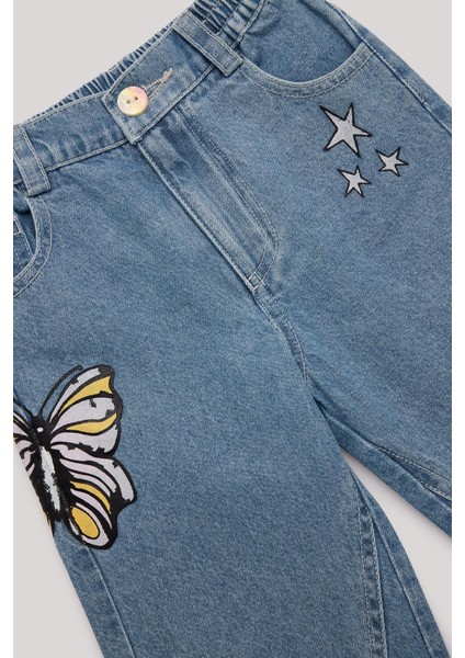 Kız Bebek Denim Pantolon
