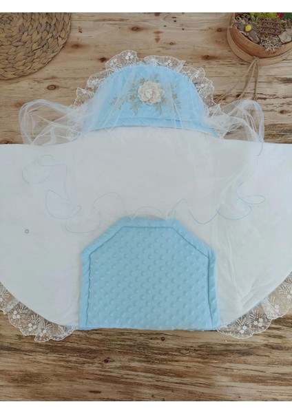 Yenidoğan Topçikli Gül Bahçesi Tül Örtülü Kız Erkek Bebek Klasik Kundak Bebek Battaniyesi fiyatları