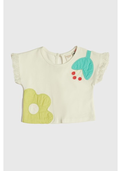 Bg Store Kız Bebek Beyaz T-Shirt
