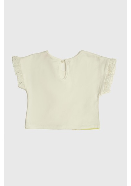 Bg Store Kız Bebek Beyaz T-Shirt