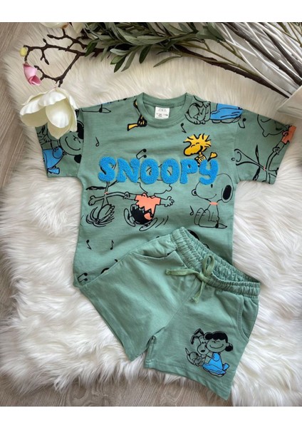 Erkek Çocuk Alt Üst 2’li Takım Yazlık Snopy fiyatları