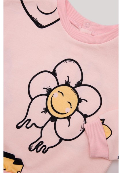 Kız Bebek Desenli Sweatshirt