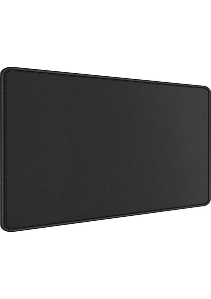 Öz Trend Store Gaming Mouse Pad 90X40 - Oyuncu Mousepad Kaymaz Taban Baskısız - Siyah Fare Altlığı Dikişli Kenar