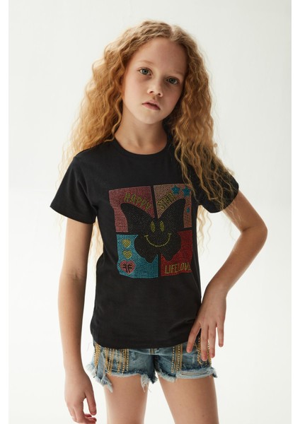 Bg Store Kız Çocuk Siyah T-Shirt fiyatları