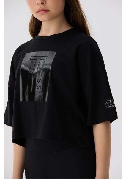 Bg Store Kız Çocuk Siyah T-Shirt modelleri