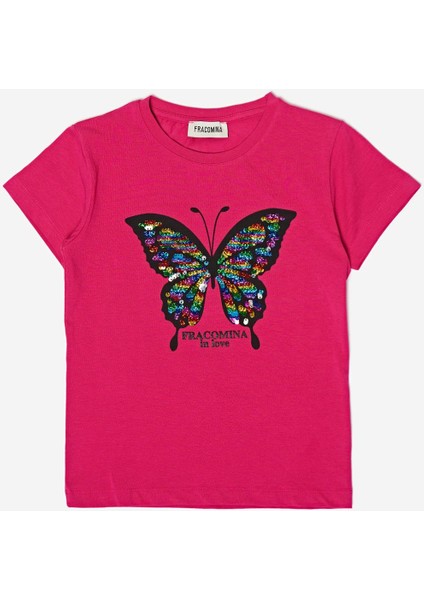 Bg Store Kız Çocuk Fuşya T-Shirt indirimleri