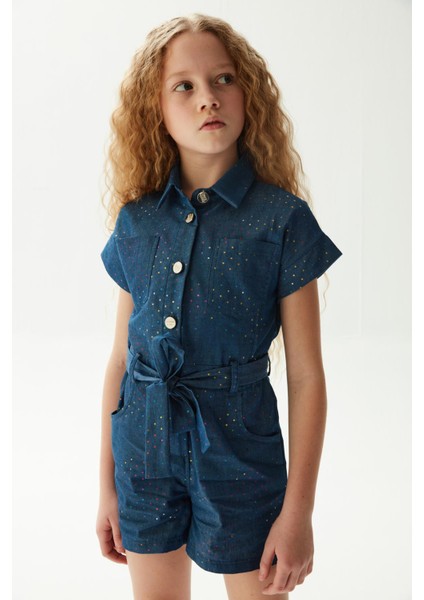 Bg Store Kız Çocuk Koyu Mavi Elbise fiyatları