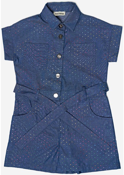 Bg Store Kız Çocuk Koyu Mavi Elbise indirimleri