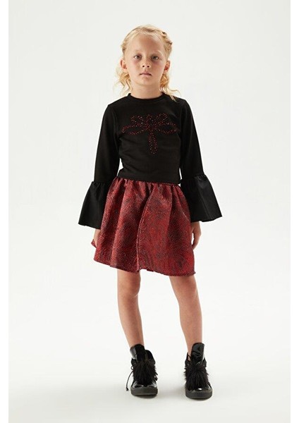 Kız Çocuk Bordo Etek NS23FWT4315