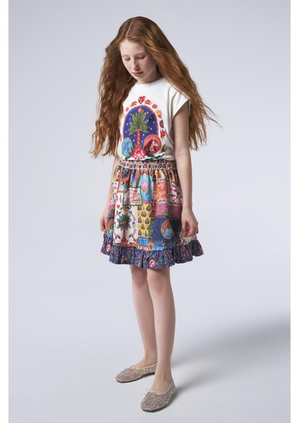 Kız Çocuk Desenli Etek