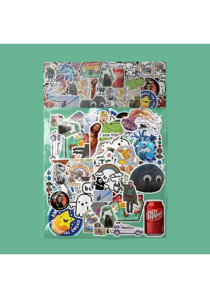 Karışık Retro 1 Sticker Paketi /bullet Journal Defter Çıkartma Ajanda Laptop Etiket