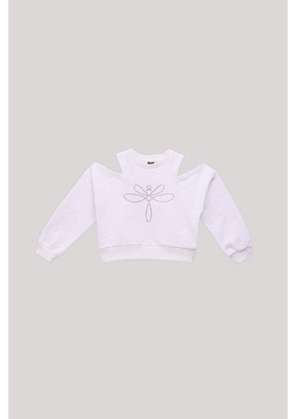 Kız Çocuk Beyaz Sweatshirt indirimleri