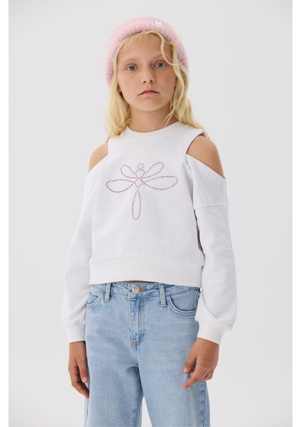 Kız Çocuk Beyaz Sweatshirt fiyatları