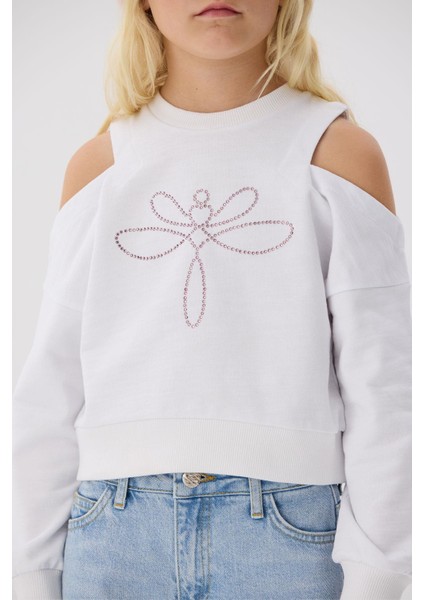 Kız Çocuk Beyaz Sweatshirt modelleri