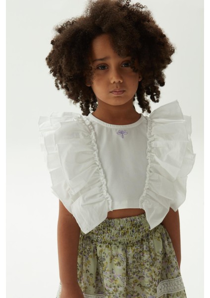 Bg Store Kız Çocuk Beyaz Bluz modelleri