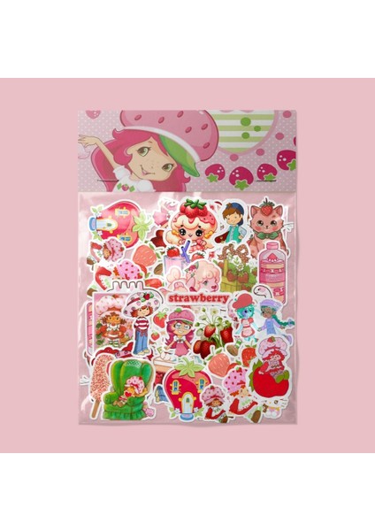 Çilek Kız, Strawberry Girl Sticker Paketi /bullet Journal Defter Çıkartma Ajanda Laptop Etiket