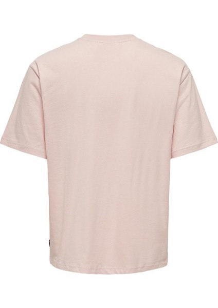 O Yaka Baskılı Açık Pembe Erkek T-Shirt Onsmanı Lıfe Rlx Hıdeout Ss Tee fiyatları