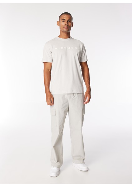 Bisiklet Yaka Gri Erkek T-Shirt UMP24004TS fırsatları