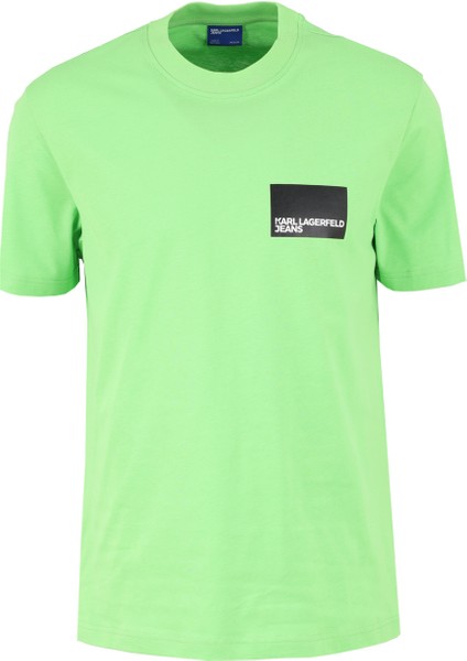 Yeşil Erkek T-Shirt 231D1706_KLJ Regular Sslv Logo Tee