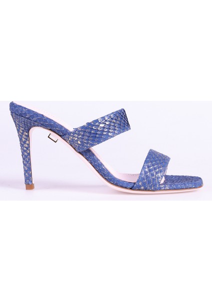 Lacivert Kadın Topuklu Ayakkabı Maya
