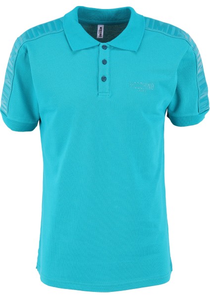 Desenli Yeşil Erkek Polo T-Shirt 241V3A1604