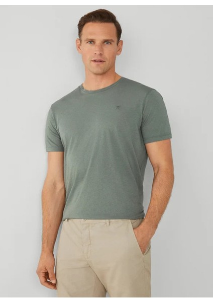 Bisiklet Yaka Haki Erkek T-Shirt HM500796 fiyatları