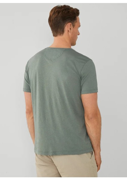 Bisiklet Yaka Haki Erkek T-Shirt HM500796 modelleri