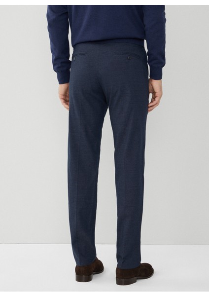 Normal Bel Lastikli Paça Relaxed Lacivert Erkek Pantolon HM212541