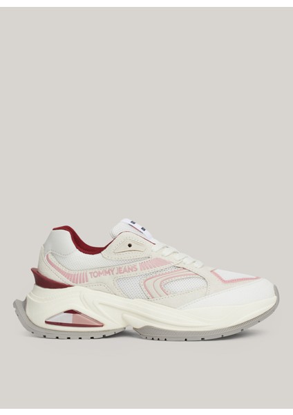 Beyaz - Kırmızı Kadın Sneaker En0En02550Xkg
