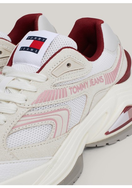 Beyaz - Kırmızı Kadın Sneaker En0En02550Xkg